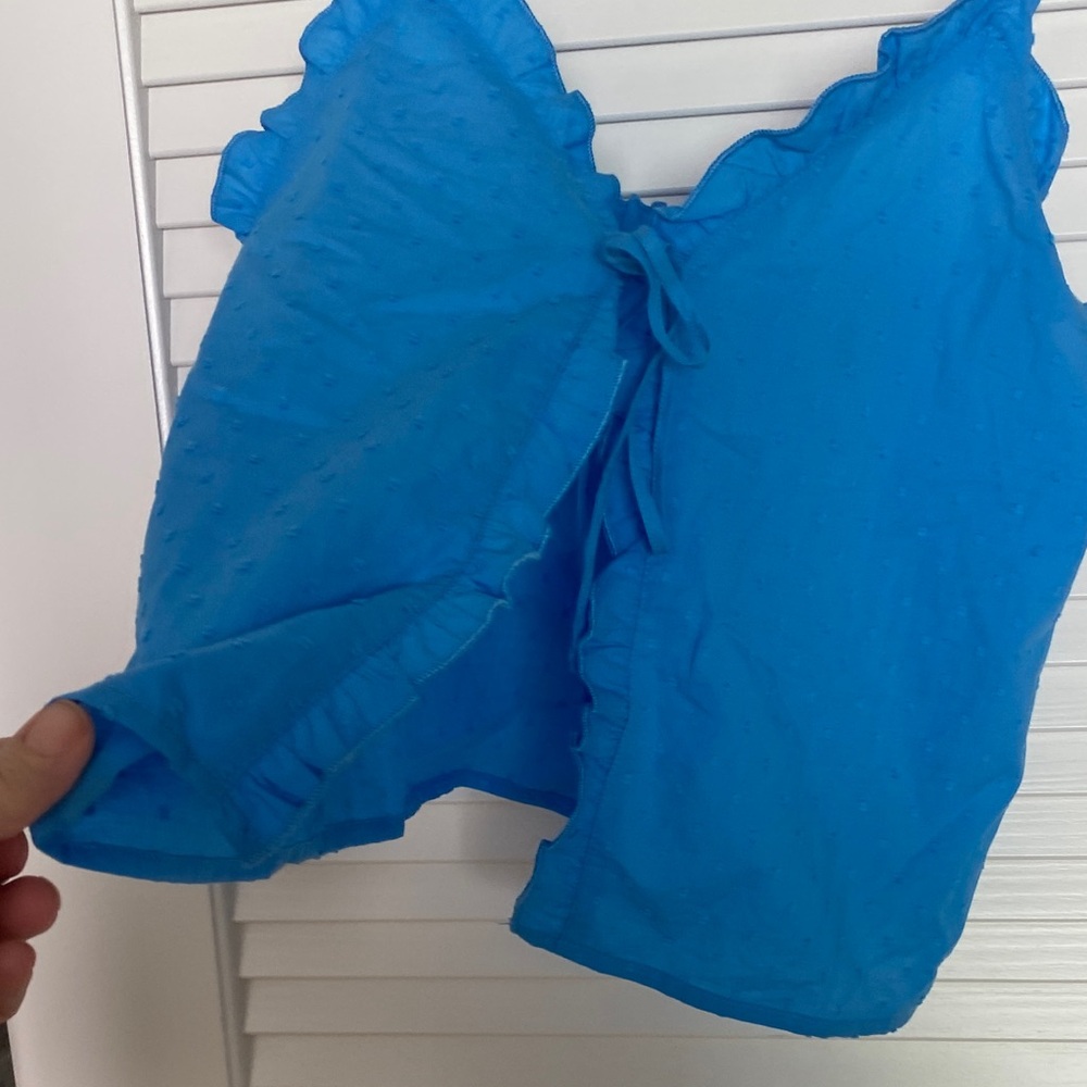 Colsie Blue Ruffle Camisole - Picture 2 of 7